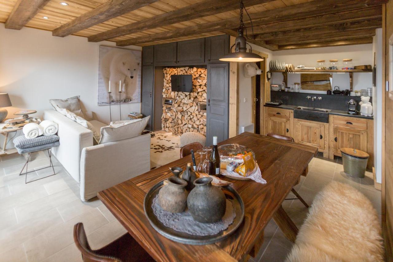 L'Ours Blanc Lodge Le Biot 외부 사진